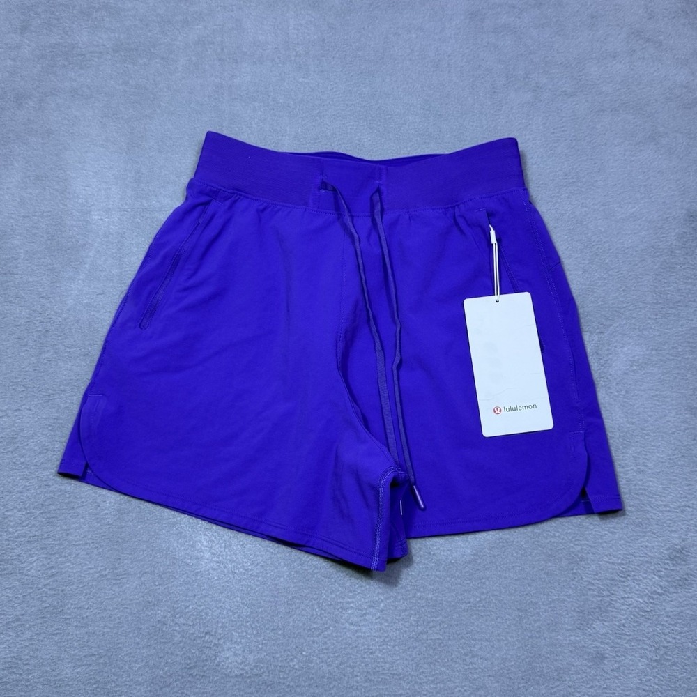 Lululemon Shorts Womens 4 License To Train Highrise Purple Athleisure NEW $88